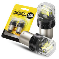 2ชิ้น AUXITO 1157 Bay15d P215วัตต์ LED สีขาว6500พัน C An BUS ข้อผิดพลาดฟรี DRL ที่จอดรถตำแหน่งไฟหลอดไฟสำหรับรถย้อนกลับโคมไฟ