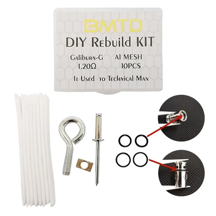 Digital Century DIY For Rebuild Kit 10Pcs Mesh 1.2ohm Caliburn G Kit