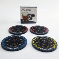 【CW】 1/4pcs/set Board Styled Coaster Drink Utensils Table Mats Heat-resistant Mug Cup Coasters