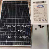 แผงโซล่าเซฃล์ เกรด A โมโน 150 Watt 2 แผ่น Authorized Solar Module 36 cells MONO-crystalline 150 Watt รุ่น MW-JD-M150-2