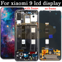 AMOLED จอแอลซีดีต้นฉบับสำหรับเหมาะสำหรับ Xiaomi Mi 9จอแสดงผล LCD Touch Screen Digitizer สมัชชาที่มีกรอบสำหรับ Mi9 M1902F1G จอแสดงผล10สัมผัส