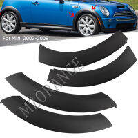 for Mini Cooper 2002-2008 4pcs Wheel Eyebrow Upper Fender Arch Trim Rubber for BMW MINI COVER Tool Car arch trim Parts Exterior