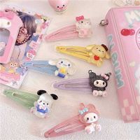 กิ๊ฟแป๊ก SANRIO กิ๊บติดผมลายการ์ตูน ตัวใส  เซ็ต 6 คู่ กิ๊บติดผม ( ราคา 25 บาท ต่อ 1 คู่ )