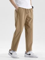 【CC】♕∏  Dry Sweatpants Men Breathable Light Thin Sportswear Straight Pants Male Loose Trousers