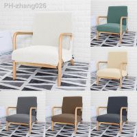 New Armchair Slipcover Chair Cover Zipper Stretch Wood Arm Chair Cover Protector Elastic Modern Removable Seat Cover Home Decor