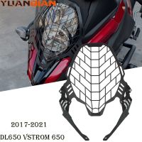 VSTROM ฝาครอบป้องกันกระจังป้องกันหลอดไฟหน้าไฟหน้ารถจักรยานยนต์650สำหรับ SUZUKI DL650 V-STROM 650 2017 2018 2019 2020 2021