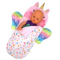 Sleeping Bag And Eye Mask Fit For 32-35cm Baby Nenuco Doll 13inch 14Inch Dolls Accessories