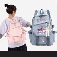 Sanrio Kuromi Backpack for Women Men Student Large Capacity Breathable Fashion Personality Multipurpose Female Bags