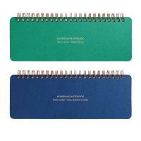 Schedule Notebook with Habit Tracker Weekly Memo Daily Planner and ToDo Horizontal Memopad Copper Wire Coil Agenda Notepad