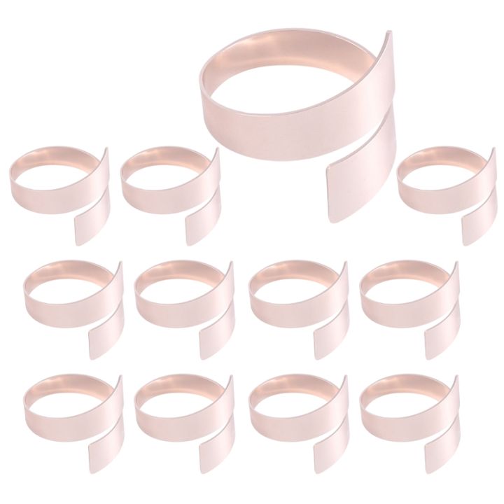 12pcs-rose-gold-metal-table-decor-napkin-ring-holder-spring-for-easter-dinner-valentines-day