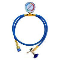 Car Refrigerant Recharger Hose Low Pressure Gauge Easy Opener Car Air Conditioning Port Can Tap Valve Bottle Adapter R134A R22 R