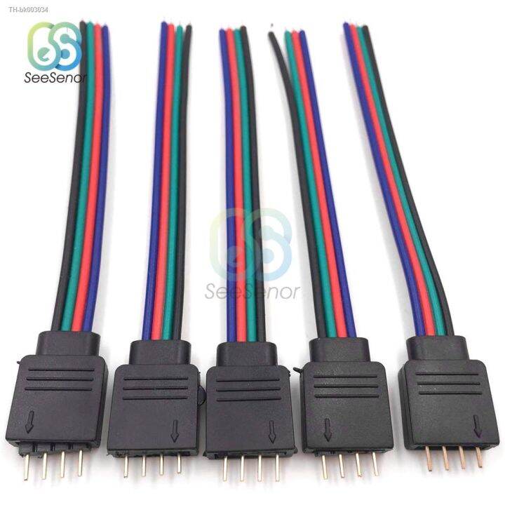 10cm-4pin-5pin-led-rgb-strip-light-connector-male-female-plug-socket-connecting-cable-wire-for-5050-rgb-rgbw-led-strip-light