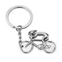 Bike Charm Keychain Bikers Keychain Encouragement Gift Cycling Inspirational Keychain Sturdy Metal Bag Charm for Bicyclist Luggage Backpack Handbag Purse Keys security