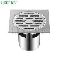 【CC】 304 Floor Drain DN75 Deep Large Displacement 10x10 Hotel Engineering LF66026