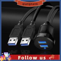 แผงหน้าปัดแผงเคเบิล QIANGNAN6รถแบบติดพื้น USB กันน้ำสายพ่วงอะลูมินัมอัลลอย