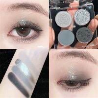 Apphom HOLDLIVE จานอายแชโดว์สี่สีลายดาวเคราะห์ที่น่ารักสีดำเนื้อดินรมควันสีดำสีฟ้าสีเทาผลิตภัณฑ์ใหม่