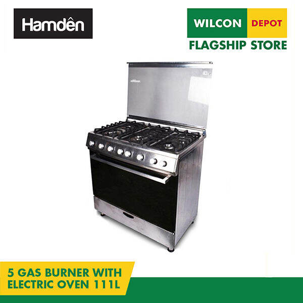 HAMDEN C36B025033F 5 Gas Burner with Kitchen Electric Oven Stainless