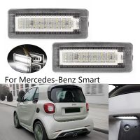 [YOMI Automotive Products] MZORANGE 1คู่สำหรับ Mercedes Benz Smart LED ไฟส่องป้ายทะเบียนรถยนต์จำนวนกรอบหลอดไฟ LED พร้อมความต้านทาน2ชิ้น