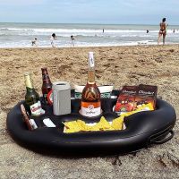 Swimming Party Inflatable Pool Tray Bar Food Drink Floating PVC Holder For Swim Pool Party Decorations Accessories