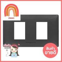 หน้ากาก 2 ช่อง PANASONIC WEGN6802 H สีเทาWALL PLATE PANASONIC WEGN6802 H 2 GANG GREY **ด่วน ของมีจำนวนจำกัด**