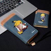 Naruto Pikachu Anime Canvas Wallet Male Student Short Folding Cute Youth Personalized Creative Card Bag 【OCT】