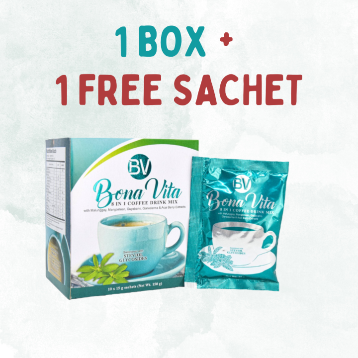 Bonavita Coffee 8 in 1 (1 box + GET 1 sachet) healthy, non acidic
