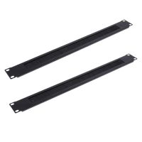 2Pcs 1U 19 นิ้ว RACK MOUNT Blanking แผ่นติดตั้งแร็คเครือข่ายเปล่าแผงแปรงเซิร์ฟเวอร์ตู้การจัดการสายเคเบิล