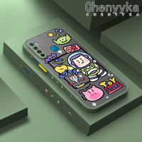 เคส Chenyyka สำหรับ Infinix S5 S5 X652ไลท์การ์ตูนฉวัดเฉวียนเบาบางมีน้ำค้างแข็งโปร่งใสแข็งขอบสี่เหลี่ยมกันกระแทกปลอกซิลิโคนคลุมทั้งหมดเคสนิ่มป้องกัน