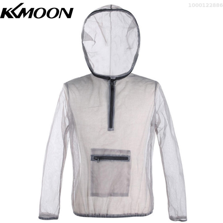 kkmoon-เสื้อตาข่ายเบากลางแจ้งมีฮู้ดแจ็คเก็ตข้อบกพร่องกันยุง-เสื้อตาข่ายที่กันแมลงสำหรับเดินป่าตั้งแคมป์ตกปลาทำสวน