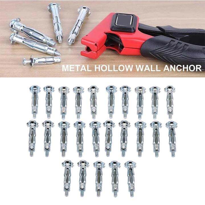 25x Plaster Wall Anchors Dry Wall Anchors Kit Hollow Wall Drive Anchor