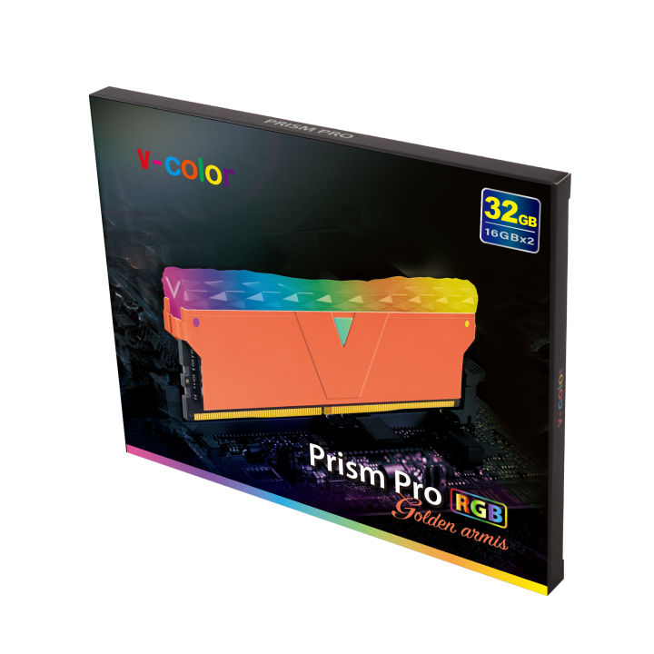 16gb-32gb-แรมพีซี-ram-pc-v-color-prism-pro-rgb-16gb-32gb-ddr4-bus-4266-4600-4800mhz-golden-armis