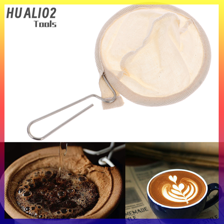 เครื่องชงกาแฟแบบหยดที่จับที่กรองชากรองเสื้อผ้าผ้าสักหลาดแบบ-huali02ถุงกรองกาแฟ