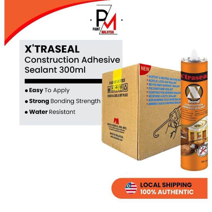 XTRASEAL XBond Construction Adhesive Sealant 300ml (24 Bottles