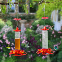 Studyset IN stock Outdoor Hanging Hummingbird Feeder With 5 Feeding Ports Bird Feeder With Hooks For Garden Patio Decor