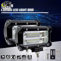 แถบไฟ Led ออฟโรด72W ขนาด5นิ้ว,ไฟติดหน้ารถสำหรับทำงานไฟฟลัดไลท์ LED สำหรับรถจี๊ปรถ A รถบรรทุก