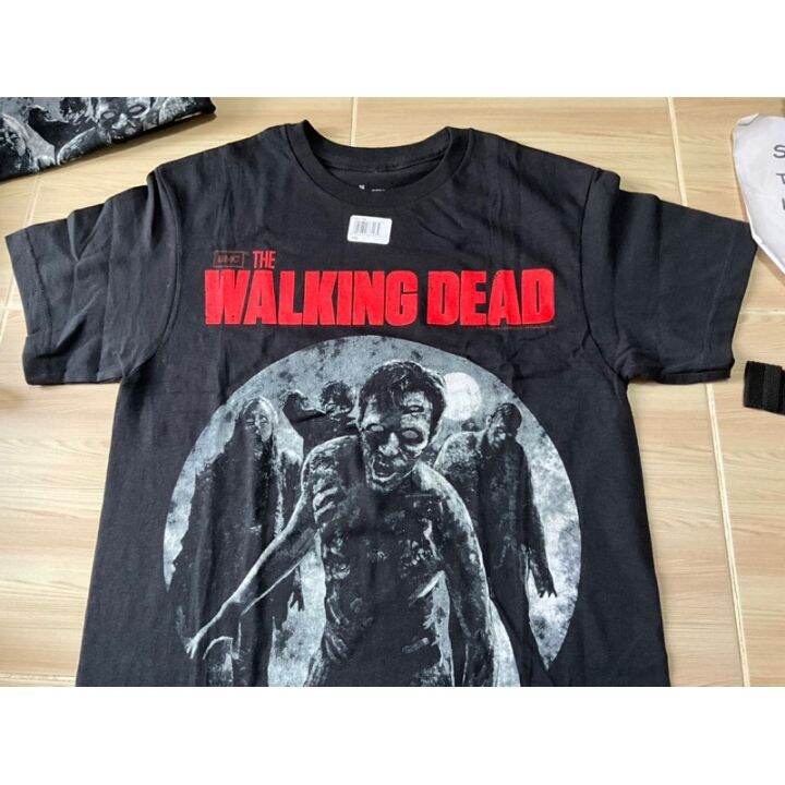 เสื้อยืดพิมพ์ลายแฟชั่นเสื้อ-the-walking-dead-ลายตาเทา-ของแท้มือ-s-5xlแขนสั้นพิมพ์พรีเมี่ยม-พร้อมส่ง