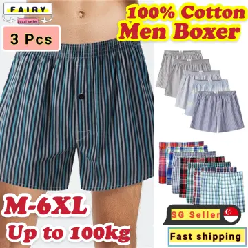 Fashion 3Pcs/Underpants Cotton Underwear Male Sleep Loose Homewear