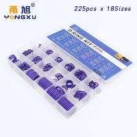 【hot】✿  225Pcs 18Sizes O Rings Rubber NBR Oring Nitrile Washer O-Rings Assortment O-Ring Set Gasket