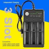 (มีในสต็อก) 18650เครื่องชาร์จแบตเตอรี่ Universal Smart USB Chargering สำหรับแบบชาร์จไฟได้ Li-Ion 18650 26650 14500 21700 **