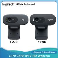 ZZOOI Logitech C270/C270i 720P HD Webcam Built-in microphone USB2.0 Free Drive Video Conferencing Online Course Computer Office Camera