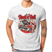 Summer Men Clothing Harajuku T Shirt Rockabilly Party 50s Sock Hop Dance Pin Up Vintage Rock and Roll Memphis Tshirt XS-6XL