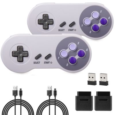 【DT】hot！ 2pcs 2.4 GHz USB Controller for SNES/SFC Game Consolefor Windows Linux Retropie