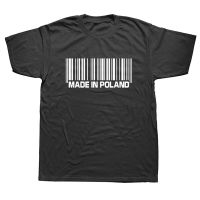 Funny Made In Poland Barcode T Shirts Graphic Cotton Streetwear Short Sleeve O-neck Harajuku T-shirt Mens Clothing XS-6XL