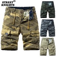 2023 New Summer Men Cotton Cargo Camouflage Shorts Men Clothing Casual Breeche Bermuda Beach Jogger Shorts Male Hot Dropshipping