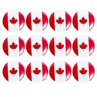 12pcs Canada Flag Pin Canadian Maple Leaf Pin Canadian National Flag Lapel Pins For Patriotic Souvenir Gift Men Women Fashion Brooches Pins