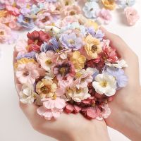 【DT】 hot  30Pcs 3cm Multicolor Daisy Flower Heads Mini Silk Artificial Flowers for Wedding Home Decoration Christmas Wreath Scrapbooking