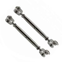 4ชิ้น316สแตนเลส Euorpean ปิดร่างกาย Turnbuckle ขากรรไกรและขากรรไกร M5 M6 M8ทะเลฮาร์ดแวร์เสื้อผ้าสกรูสำหรับเคเบิ้ลราวบันได