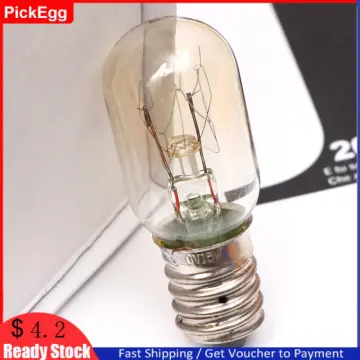 2x Salt Lamp Bulb 15w E14 Screw in Pygmy Bulbs Fridge Appliance Oven 