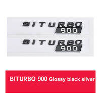 1คู่รถ ABS BITURBO 900เคลือบเงาสีดำสีเงินโลโก้ตราสัญลักษณ์ D Ecals สติ๊กเกอร์สำหรับ Benz BUS G ชั้น G700 G800 G900 W461 W463