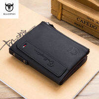 BULLCAPN Multi Card RFID Brushless Walletกระเป๋าสตางค์หนังผู้ชาย